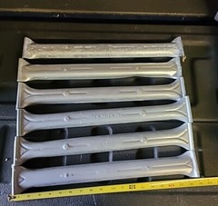 LOT OF 6 Wardrobe moving storage box 18” Metal hanging bars BARS ONLY NO BOX