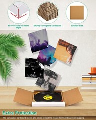 100PCS Record Album Mailers Shipping Box Laser Disc Mailers 12.5″ x 12.5″ x 1″