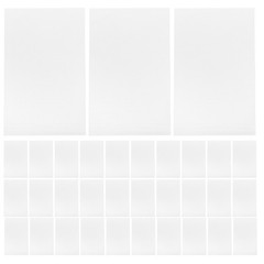 200Pcs White Packing Cushion Sleeves for Fragile Glass and Dish Storage