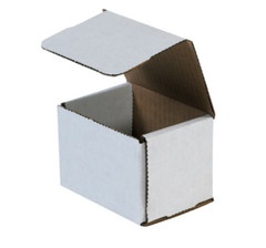 1-400 CHOOSE QUANTITY 4x3x3 Corrugated White Mailers Packing Boxes 4″ x 3″ x 3″