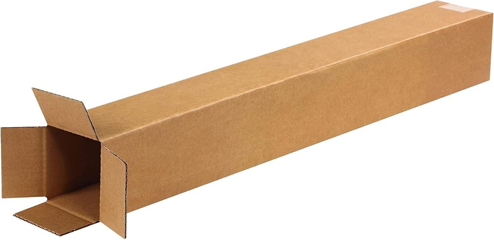 PARTNERS BRAND 4x4x30 Tall Corrugated Boxes, Tall, 4L x 4W x 30H, Pack of 25 | S