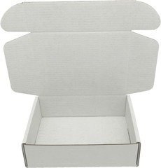 Lightweight White Corrugated Shipping Boxes, 5-Pack 6x4x2.3 for Safe Transit