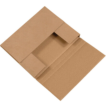 50-Case 10 1/4 x 8 1/4 x 1 1/4″ Kraft Easy-Fold Mailers -Economical and Reliable