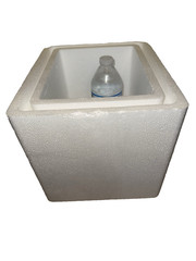 Insulated shipping cooler 11″ w x 11″ tall x 9.5″ deep outside measurements