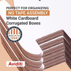 Storage Bins Small 6″L x 9″W x 4 1/2″H 25-Pack Corrugated Cardboard Box Packing