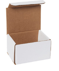 1-300 CHOOSE QUANTITY 5x4x3 Corrugated White Mailers Packing Boxes 5″ x 4″ x 3″