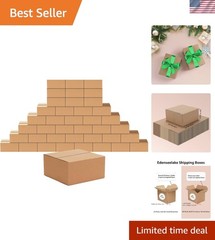 Brand New 40 Pack Small Cardboard Shipping Boxes 8x8x4 Inches Brown