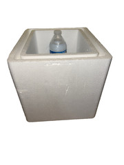 Insulated shipping cooler 11″ w x 11″ tall x 9.5″ deep outside measurements