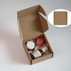 50 Pack 4x4x2 Inches Small Shipping Boxes, Brown Corrugated Cardboard Boxes, …