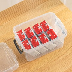 Cetomo Plastic Storage Boxes, Small Storage Box with Lids, No-Frills, Stackab…