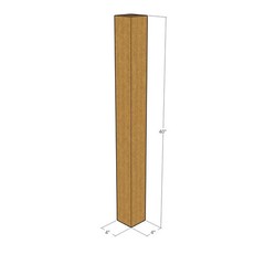 4x4x40 Tall Corrugated Shipping Boxes 32 ECT Single-Wall, 15/Pack