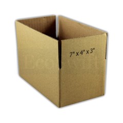 50 7x4x3 EcoSwift Cardboard Packing Moving Shipping Boxes Corrugated Box Cartons