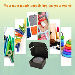 50 Pack 4X4X2” Small Shipping Boxes, Corrugated Cardboard Mailers for Business,