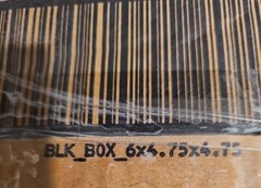 Ebay Brand Shipping Boxes 25 Count 6″ x 4 3/4″ x 4 3/4″ Black Logo
