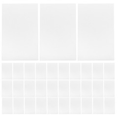 200Pcs Reusable Foam Packing Pouches for Glasses Cushion Wrap White