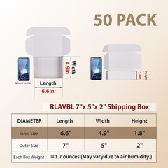Brand New Shipping Boxes Set 50 White