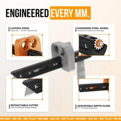 3-in-1 Box Resizer Tool – Cardboard Scorer with Built-In Cutter & Adjustable …