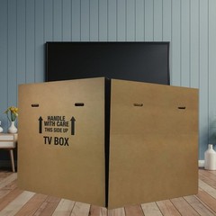 TV Moving Box 56-70 Inch TVs Double Wall Protective Packaging Corrugated Sleeves