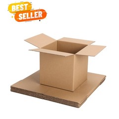 6x6x6 Inches Brown Kraft Cardboard Boxes – Pack of 6 Small Shipping Solutions