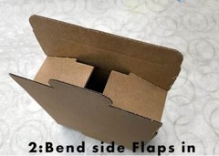 12x10x3 TAPE FREE 50pc Packaging Box Cardboard Corrugated Packing Shipping