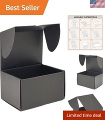 Black Shipping Boxes Pack of 15 – 12x9x6 inches