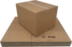 Medium Cardboard Moving Boxes, 18″x14″x12″, 10-Pack –