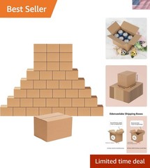 Durable 40 Pack 8x6x6 Shipping Boxes – Perfect for Packing, Moving & Mailing