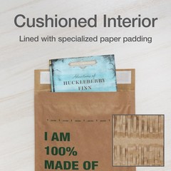 Quality Park 8 x 13 Curbside Recyclable Mailers, Brown Kraft Paper Padded Mai…