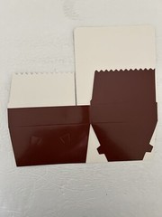 Paper Mart 1PC CHOCOCLATE TUCK TOP CANDY BOX 6-3/8 in x 5-3/8 in x 1-1/2 in