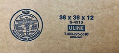 36″ x 36″ x 12″ CARDBOARD BOX – 200lb – SINGLE BOX