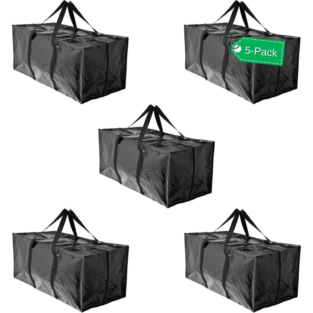 5 Moving Bags Heavy Duty Extra Large Stronger Handles Wrap Totes Storage Boxes S