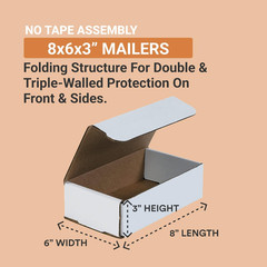 Shipping Boxes Medium 11.125″L X 8.75″W X 4″H, 50-Pack | Corrugated Cardboard Bo