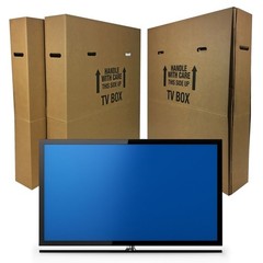 TV Moving Box 56-70 Inch TVs Double Wall Protective Packaging Corrugated Sleeves