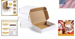 Compact White 6x4x2 Inch Corrugated Boxes – 5 Count for Easy Packing & Shipping