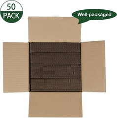50 Pack Brown Corrugated Cardboard Sheets 4″L x 6″W, Flat 4 x 6 Inch,