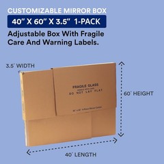 Moving Box 40×3.5×60 Inches Cardboard Shipping Packing Storage