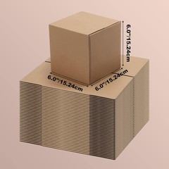 40 Pack 6x6x6 inches Shipping Boxes Small Cardboard Boxes for Packing, Moving…
