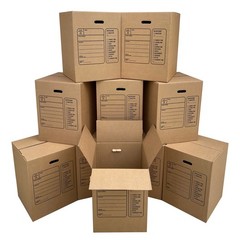 Moving Boxes with Handles 18x18x24 Brown BOXINDSLAR10 Uboxes