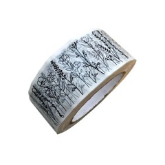 Mailed It Designer Black and White Floral© Small Business Packing Tape – Pr