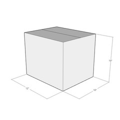 12x10x10 White Corrugated Shipping Boxes 32 ECT Single-Wall, 10/Pack