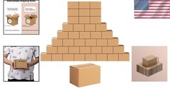 Durable 40-Pack 6x4x4 Cardboard Shipping Boxes – Easy Assembly & Recyclable
