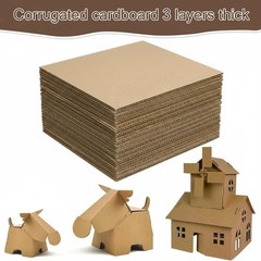 Flat Cardboard Sheets for Crafts – 8.5×11 Inch Bulk Corrugated Cardboard Shee…