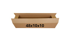 48″ x 10″ x 10″ CARDBOARD BOX – 200 lb – SINGLE BOX – LONG