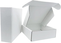 6X6X2 Inch Small White Mailers Boxes Recyclable Corrugated Gift Box for Packa…