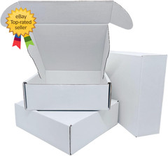 Small White Box 6 X 6 X 2 Inch 50 Pack Recyclable Corrugated Gift Mailers Storag