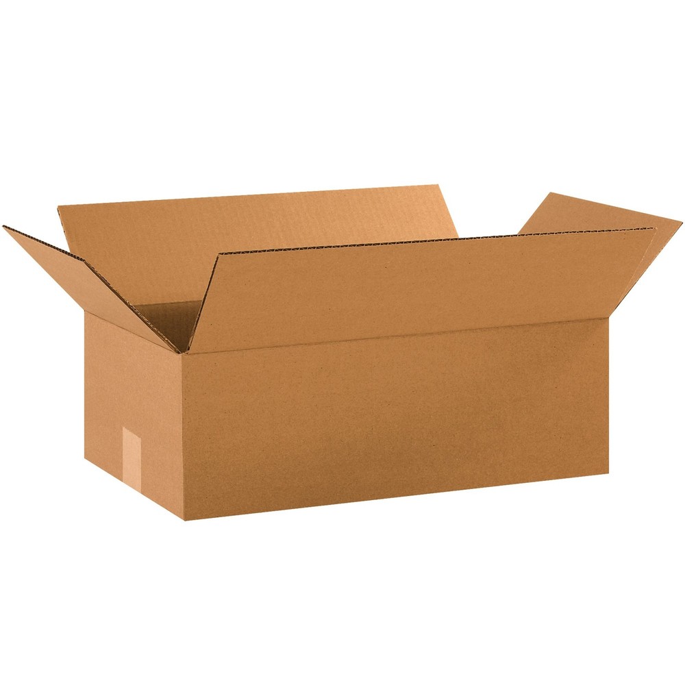 BOX USA 18 x 10 x 6 Corrugated Cardboard Boxes, Medium 18L x 10W x 6H, Pack of 2