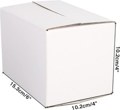 Space-Saving 40 Pack Corrugated Boxes, 6x4x4 – Easy Assembly for Shipping Needs