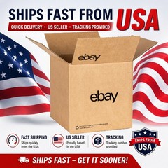 eBay-Branded Boxes With Black Color Logo 8″ x 8″ x 8″ FREE SHIPPING USA