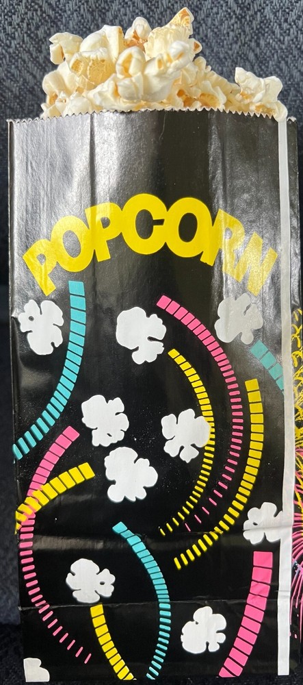 200 POPCORN GUSSETED BAGS (SIZE 6 3/4 X 4 1/2 X 2 1/2) 2 OZ FUN SIZE