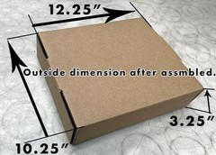 50 Pieces 10″ x 3″ x 12.5″ Corrugated Security Mailer Shipping Box Bulk Boxes